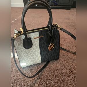 Michael Kors Black and White Women's Bag